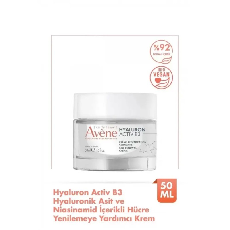 Outlet - Avene Hyaluronik Asit ve Niasinamid İçerikli Hücre Yenilemeye Yardımcı Krem 50 ml