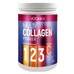 Outlet - Voonka Multi Collagen Powder Hidrolize Kollajen Tip 1 2 3 Vitamin C 300 gr