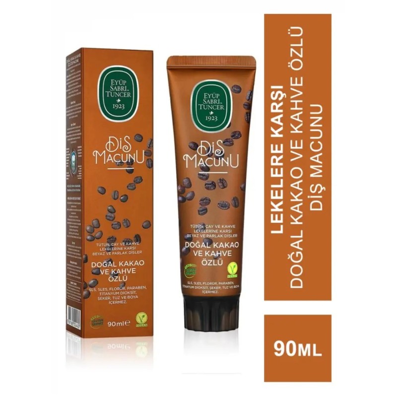 Outlet - Eyüp Sabri Tuncer Doğal Kakao ve Kahve Özlü Diş Macunu 90 ml
