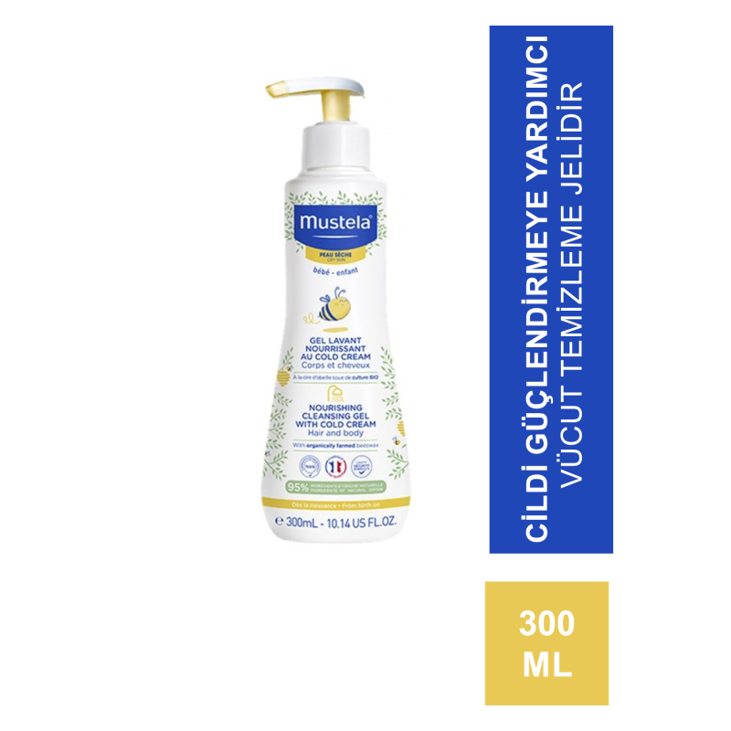 Mustela Nourishing Cleansing Gel With Cold Cream 300 ml Banyo Jeli (S.K.T 04-2025)