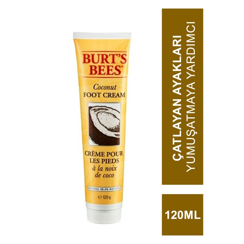 Burt's Bees Coconut Foot Cream 120g - Ayak Kremi Burt's Bees Coconut Foot Cream 120g - Ayak Kremi