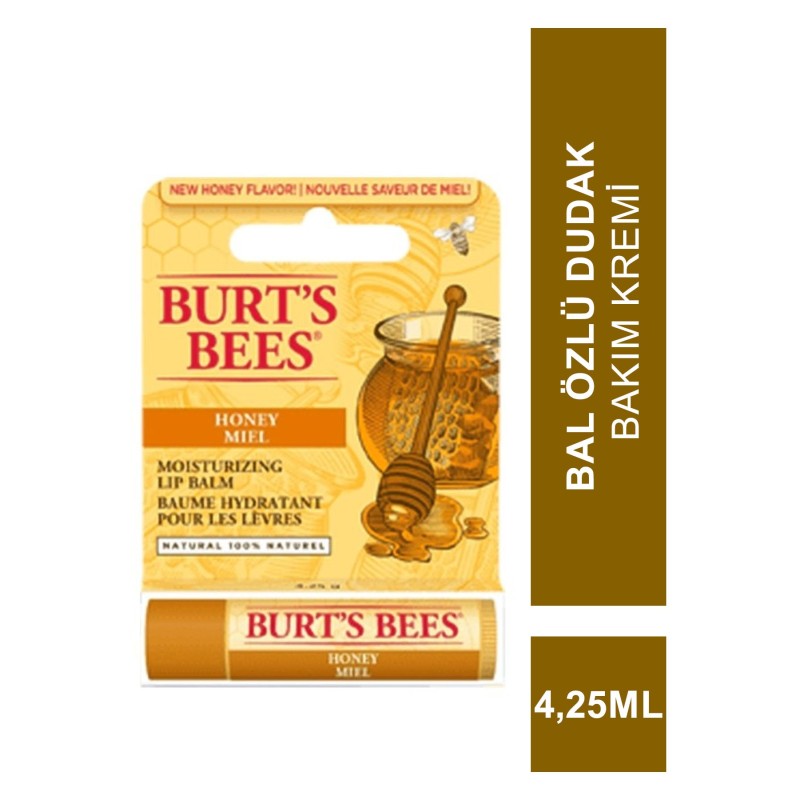 Burts Bees Honey Lip Balm 4,25 ml Bal Özlü Dudak Bakım Kremi