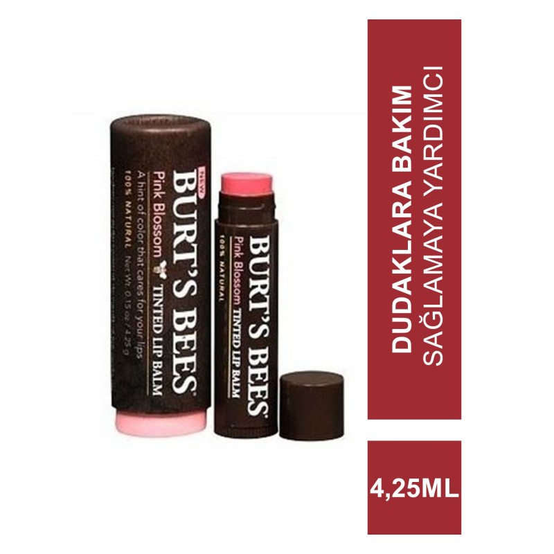 Burts Bees Tinted Lip Balm Pink Blossom 4,25 ml Dudak Bakım Kremi