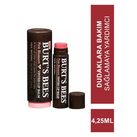 Burts Bees Tinted Lip Balm Pink Blossom 4,25 ml Dudak Bakım Kremi
