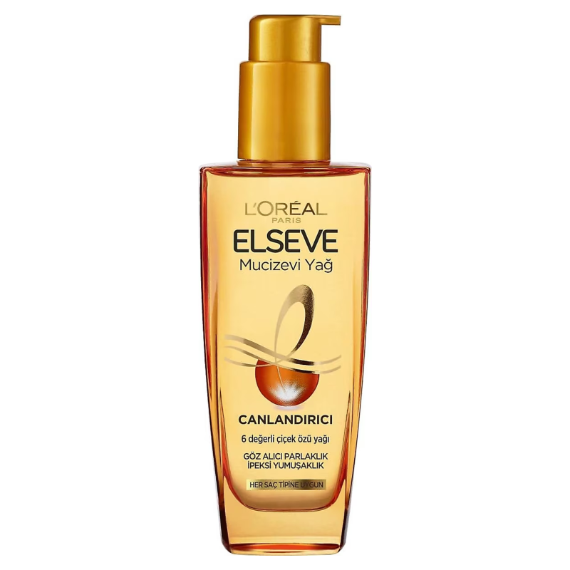 Loreal Paris Elseve Mucizevi Canlandırıcı Bakım Yağı 100 ml - Her Saç Tipi