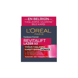 Loreal Revitalift Lazer X3 Yaşlanma Karşıtı Gündüz Bakım Kremi 50ml