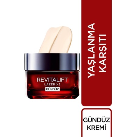 Loreal Revitalift Lazer X3 Yaşlanma Karşıtı Gündüz Bakım Kremi 50ml
