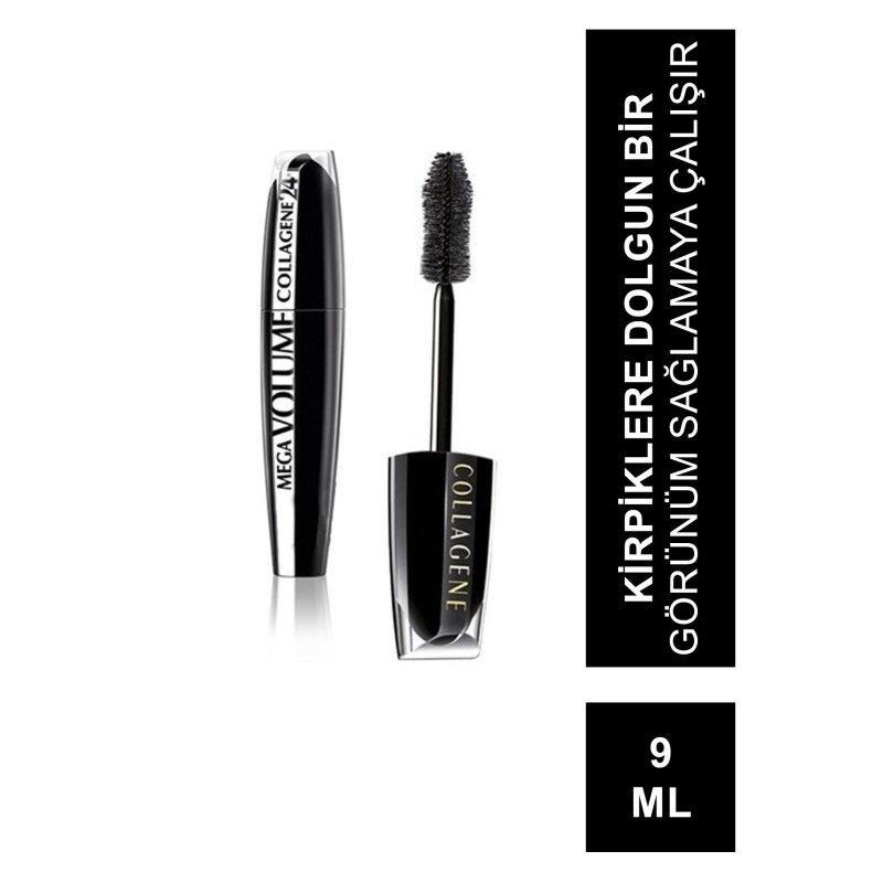 L'Oreal Paris Mega Volume Collagen 24H Black Mascara L'Oreal Paris Mega Volume Collagen 24H Black Mascara