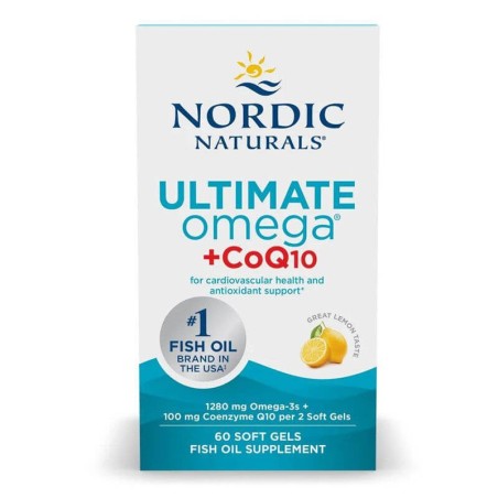 Nordic Naturals Ultimate Omega + CoQ10 60 Soft Gels