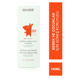 Babe SPF 50+ Pediatric Lotion 100 ml Bebek Ve Çocuklar İçin Güneş Koruyucu (S.K.T 02-2023)