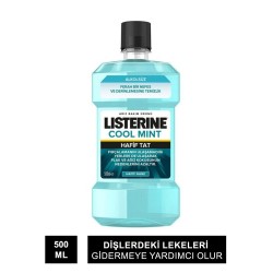 Listerine Cool Mint Hafif Tat Alkolsüz Ağız Gargarası 500 ml - Hafif Nane