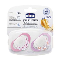 Chicco Physioring Kauçuk Emzik 2 li Pembe 4 Ay+