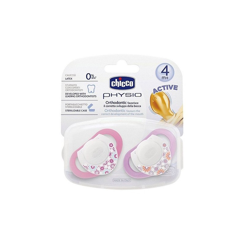 Chicco Physioring Kauçuk Emzik 2 li Pembe 4 Ay+ Chicco Physioring Kauçuk Emzik 2 li Pembe 4 Ay+