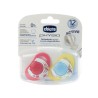 Chicco Physioring Silikon Emzik 2 li Sarı ve Kırmızı 12 Ay+