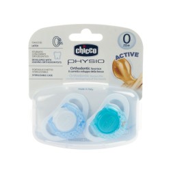 Chicco Physioring Kauçuk Emzik 2 li Mavi 0 M+
