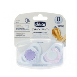 Chicco Physioring Kauçuk Emzik 2 li Mor 0 M+