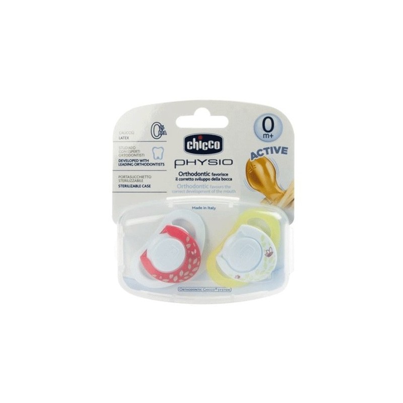 Chicco Physioring Kauçuk Emzik 2 li Sarı-Beyaz 0 M+ Chicco Physioring Kauçuk Emzik 2 li Sarı-Beyaz 0 M+