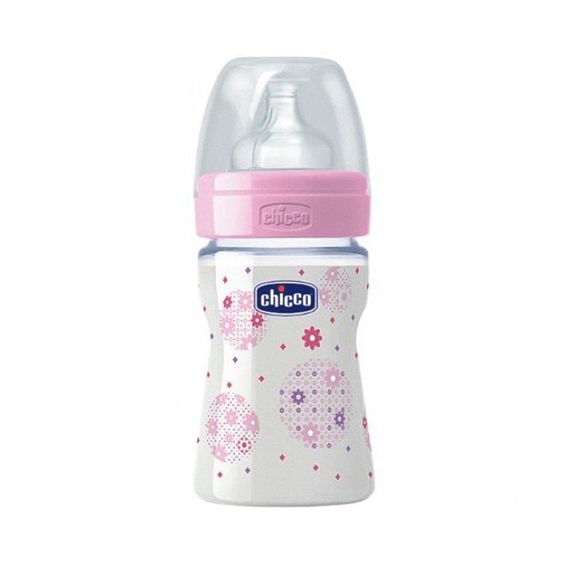 Chicco Biberon 150ml Silikon PP Pembe
