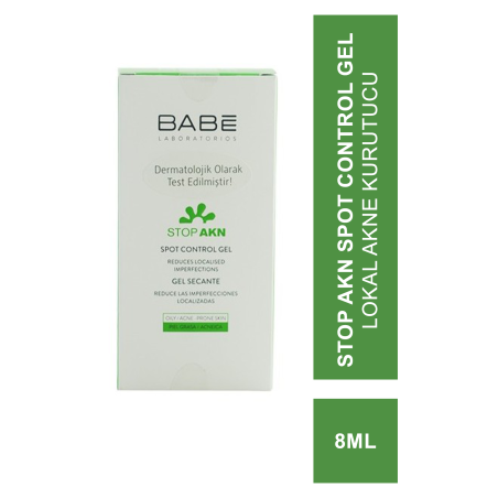 Babe Stop AKN Spot Control Gel 8 ml Lokal Akne Kurutucu (S.K.T 03-2025)