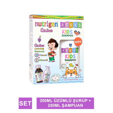 Nutrigen Üzüm Çekirdeği Ekstresi 200 ml ( Aquas Kids Şampuan Hediye )