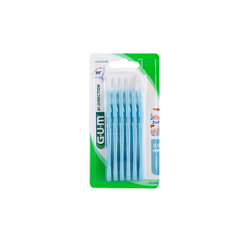 Gum Bi Direction Arayüz Fırçası 0.9 mm Mavi