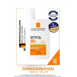 La Roche Posay Anthelios Invisible Fluid Yüz Güneş Kremi Normal/Karma Ciltler SPF50+ Yüksek Koruma 50ml