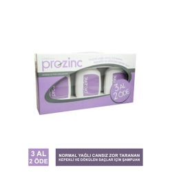 Prozinc Normal, Yağlı, Cansız, Zor Taranan, Kepekli ve Dökülen Saçlar İçin Şampuan 3AL 2 ÖDE