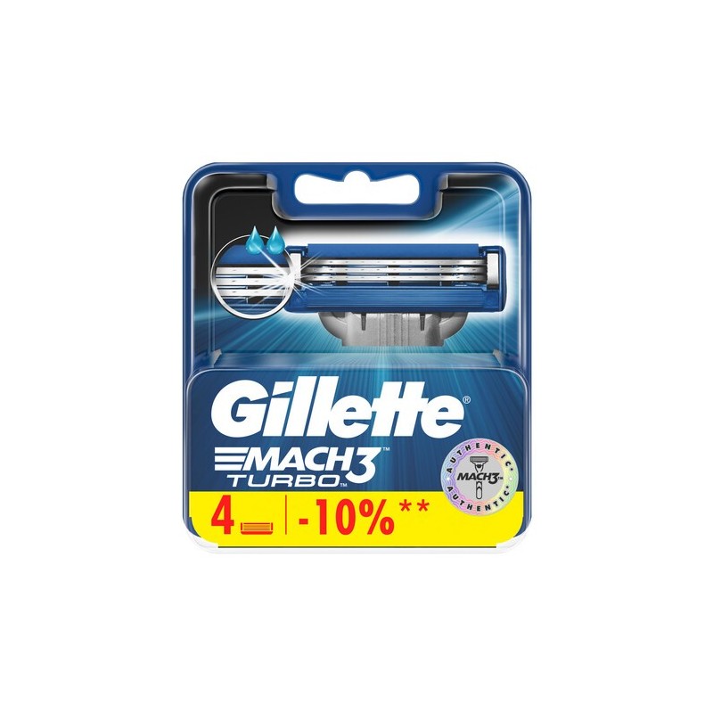Gillette Mach3 Turbo Yedek Bıçağı 4'lü Paket Gillette Mach3 Turbo Yedek Bıçağı 4'lü Paket