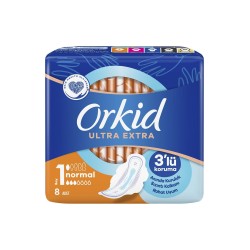 Orkid Ultra Extra Hijyenik Ped Normal Tekli Paket 8 Ped