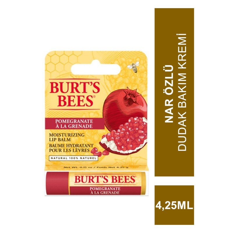 Burts Bees Replenishing Lip Balm 4,25 ml Nar Özlü Dudak Bakım Kremi Burts Bees Replenishing Lip Balm 4,25 ml Nar Özlü Dudak Bakım Kremi