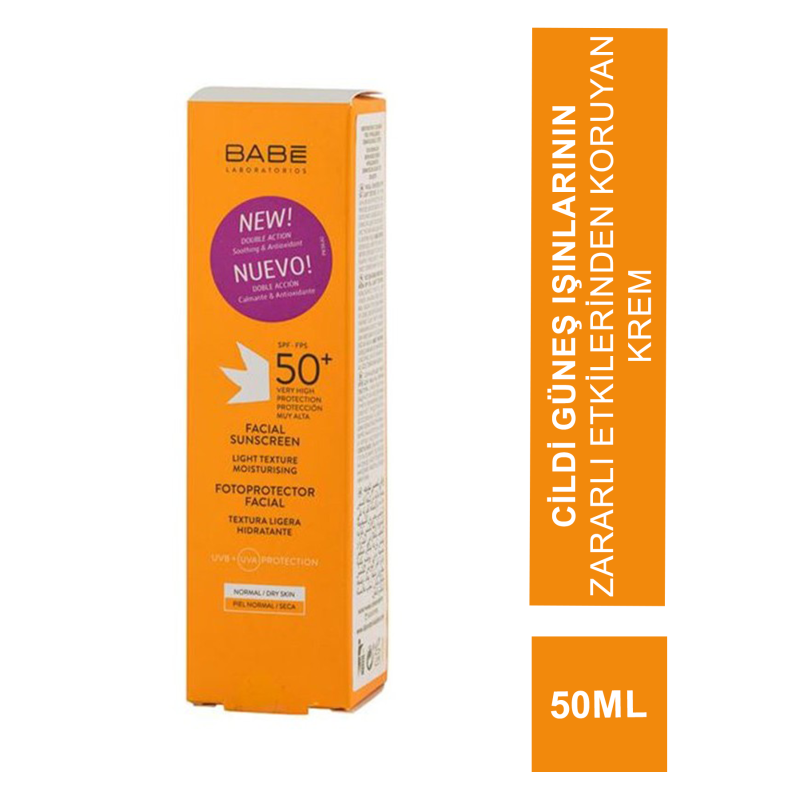 Babe Yüz İçin Güneş Koruyucu SPF 50+ Krem 50 ml Babe Yüz İçin Güneş Koruyucu SPF 50+ Krem 50 ml