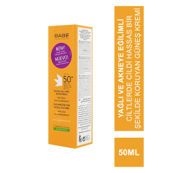 Babe Yüz İçin Yağsız Güneş Koruyucu SPF 50+ Krem 50 ml