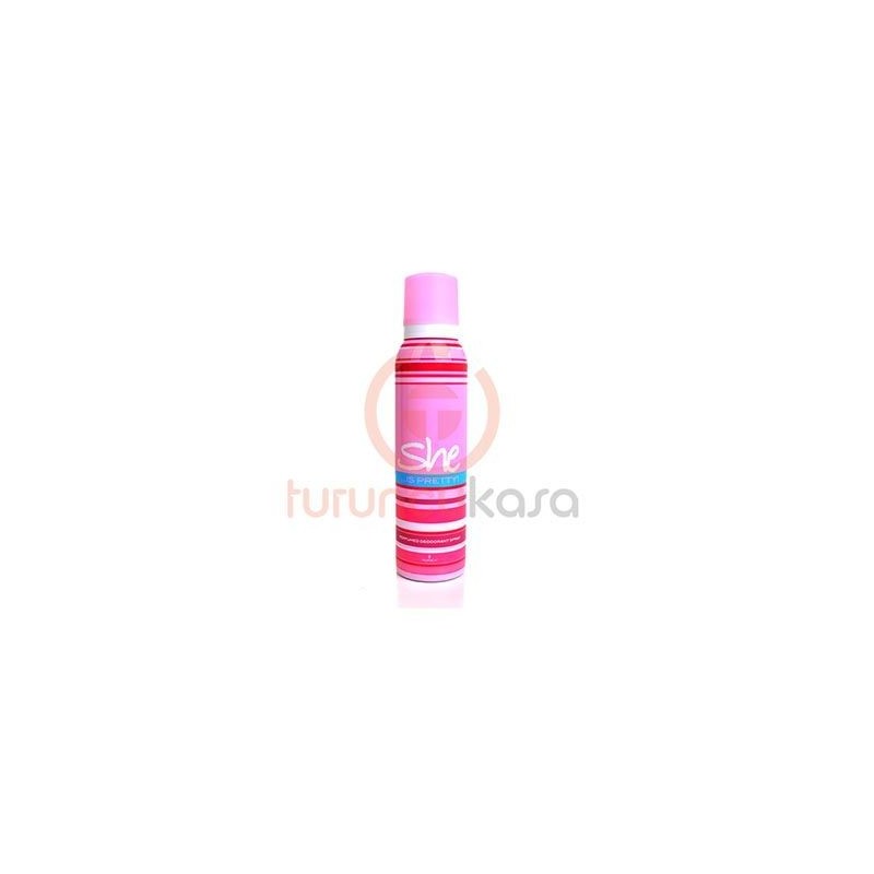 She İs Pretty For Women Deodorant Sprey 150 ml She İs Pretty For Women Deodorant Sprey 150 ml