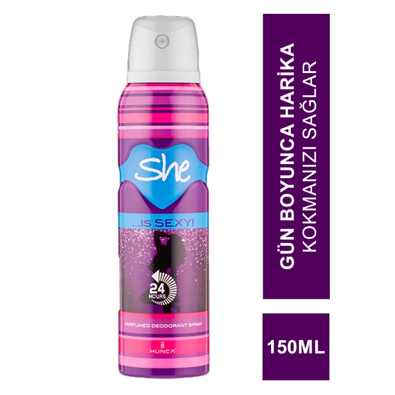 She İs Sexy For Women Deodorant Sprey 150 ml She İs Sexy For Women Deodorant Sprey 150 ml