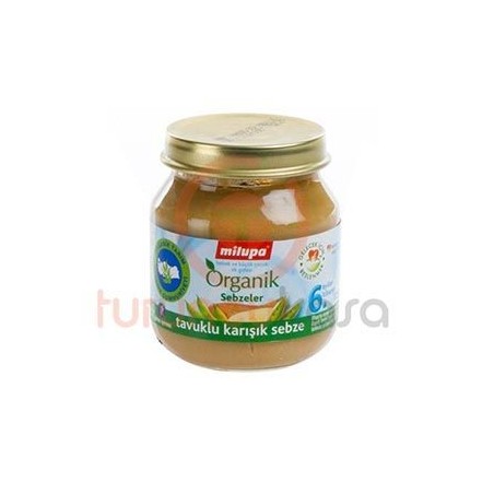 Milupa Organik Tavuklu Karışık Sebze 125 gr