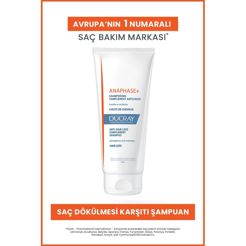 Ducray Anaphase + Plus Saç Dökülmesine Karşı Şampuan 200 ml