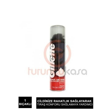 Gillette Normal Ciltler İçin Tıraş köpüğü 200 ml.