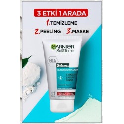 Garnier Saf & Temiz Yağlanma ve Pürüzlere Karşı 3'ü 1 Arada 150 ml