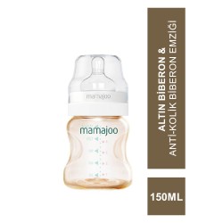 Mamajoo Gold Biberon 150 ml & Anti-Kolik Biberon Emziği No:1 / S (S.K.T 02-2026)