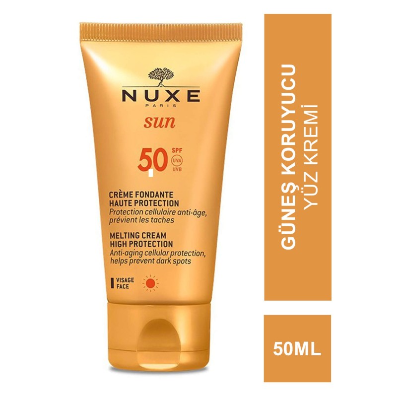Nuxe Sun Spf 50 Face Cream Fondante Haute Protection Güneş Koruyucu Yüz Kremi 50ml Nuxe Sun Spf 50 Face Cream Fondante Haute Protection Güneş Koruyucu Yüz Kremi 50ml