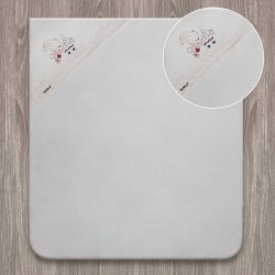 Bebitof Tavşan Desenli Bebek Banyo Havlusu