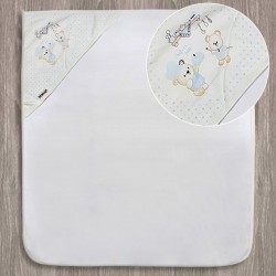 Bebitof Aşçı Ayıcık Nakışlı Bebek Banyo Havlusu
