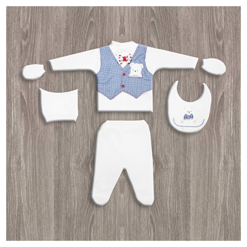Flexi Baby Erkek 5'li Hastane Çıkış Seti