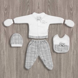 Flexi Baby Gri 5'li Hastane Çıkış Seti