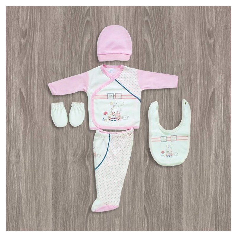 Bebitof Bebek Odası Desenli 5'li Hastane Çıkış Seti Bebitof Bebek Odası Desenli 5'li Hastane Çıkış Seti