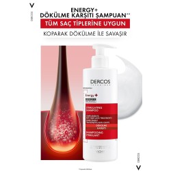 Vichy Dercos Energisant Saç Dökülmesine Karşı Şampuan 400 ml