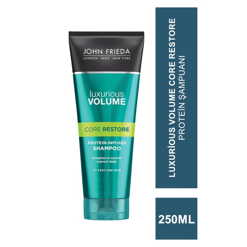 John Frieda Luxurious Volume Core Restore Protein Shampoo 250 ml Protein Şampuanı John Frieda Luxurious Volume Core Restore Protein Shampoo 250 ml Protein Şampuanı