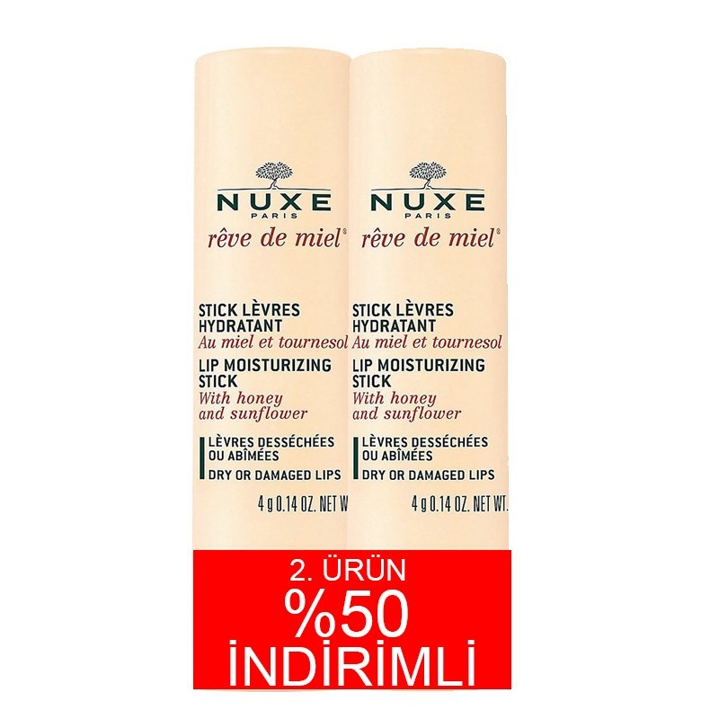 Nuxe Reve de Miel Stick Levres Hydratant 2x 4g Nuxe Reve de Miel Stick Levres Hydratant 2x 4g