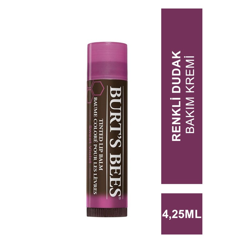Burts Bees Tinted Lip Balm Sweet Violet 4,25 ml Renkli Dudak Bakım Kremi Burts Bees Tinted Lip Balm Sweet Violet 4,25 ml Renkli Dudak Bakım Kremi