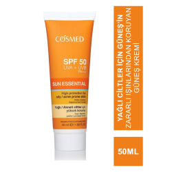 Cosmed Sun Essential Yağlı Akneli Ciltler İçin Yüksek Koruma Spf50 50ml
